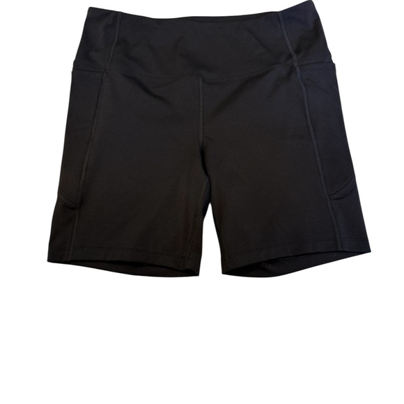 Athletic Works Women's Black Bike Shorts, Size L(12-14) - Picture 1 of 7